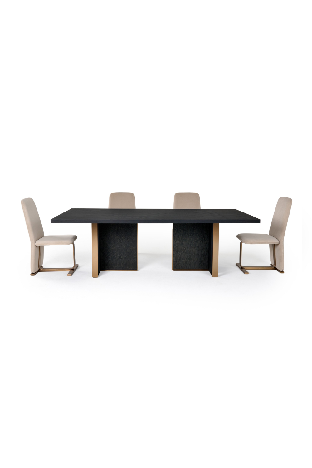  Black Ash Wood Dining Table | Oroa.com