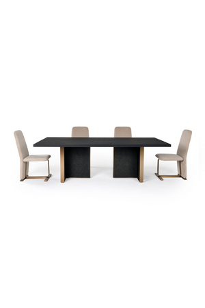   Black Ash Wood Dining Table | Oroa.com