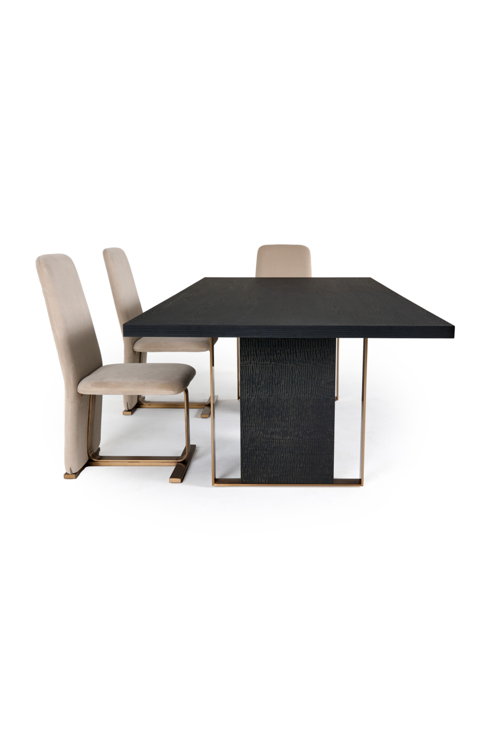   Black Ash Wood Dining Table | Oroa.com