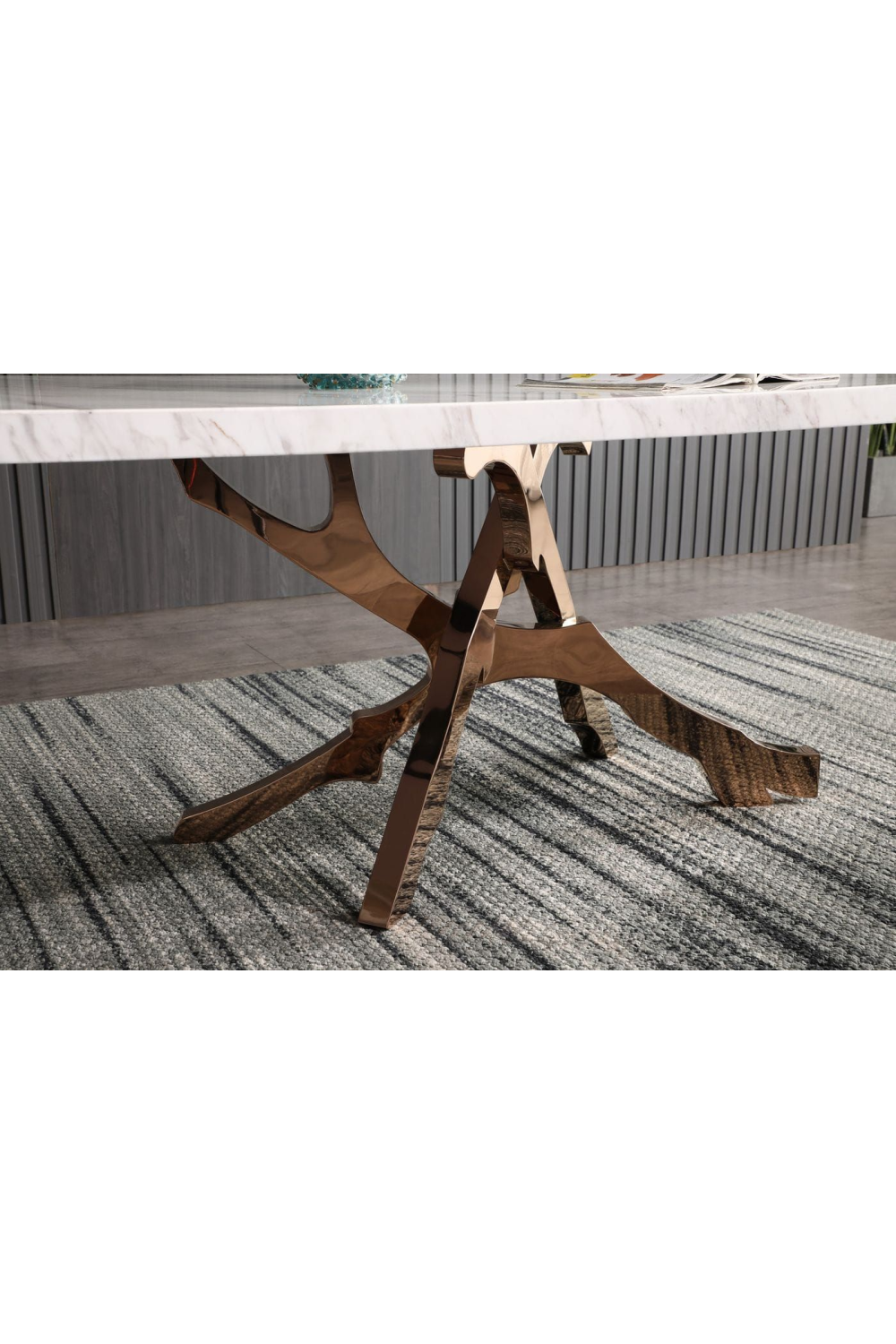   White Marble Dining Table | Oroa.com