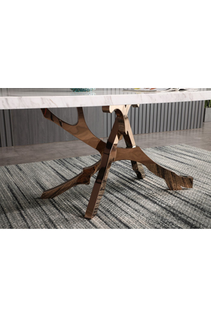   White Marble Dining Table | Oroa.com