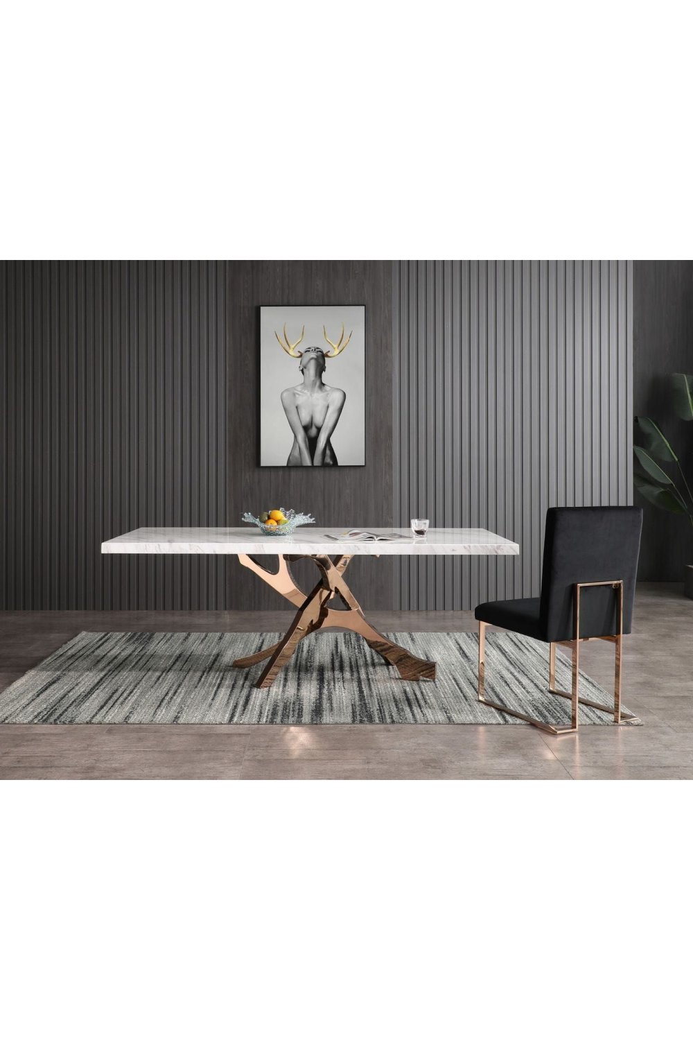   White Marble Dining Table | Oroa.com
