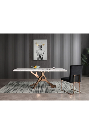  White Marble Dining Table | Oroa.com