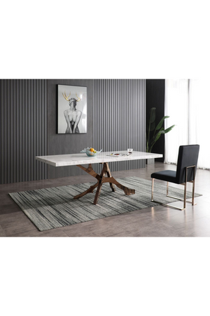   White Marble Dining Table | Oroa.com