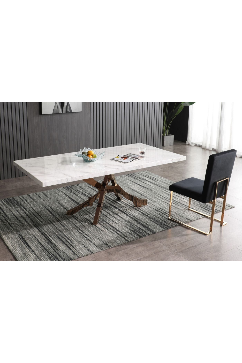   White Marble Dining Table | Oroa.com
