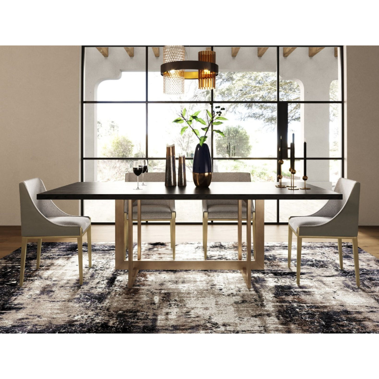   Black Ash Dining Table | Oroa.com