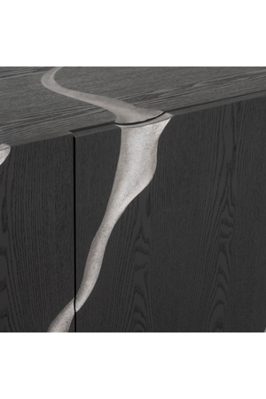   Matte Brown 4-Door TV Stand | Oroa.com