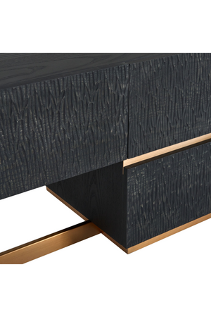   Black Ash 4-Drawer TV Stand | Oroa.com