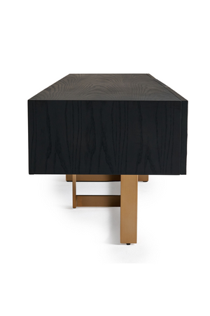   Black Ash 4-Drawer TV Stand | Oroa.com