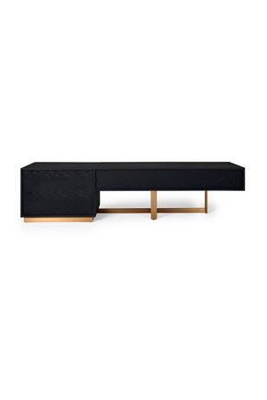   Black Ash 4-Drawer TV Stand | Oroa.com