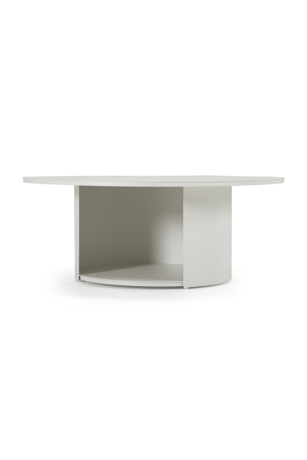   Round Outdoor White Coffee Table | Oroa.com