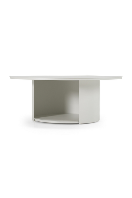   Round Outdoor White Coffee Table | Oroa.com