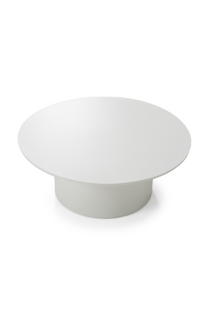   Round Outdoor White Coffee Table | Oroa.com