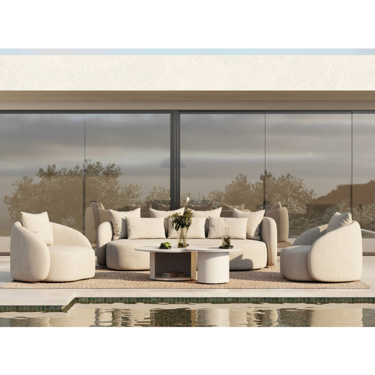   Beige Outdoor Lounge Chair | Oroa.com