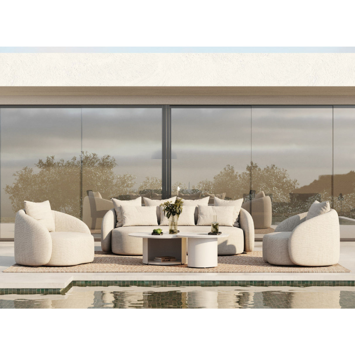   Beige Outdoor Sofa | Oroa.com