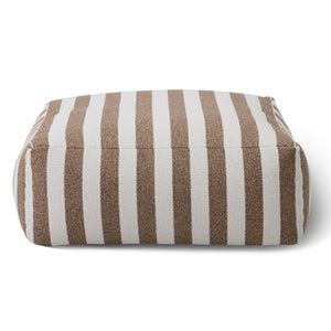  Brown Stripes Outdoor Ottoman | Oroa.com