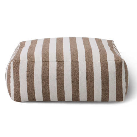   Brown Stripes Outdoor Ottoman | Oroa.com