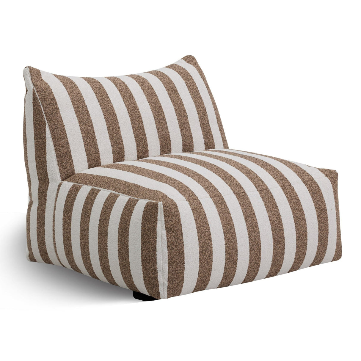  Brown Stripes Outdoor Armless Sofa | Oroa.com