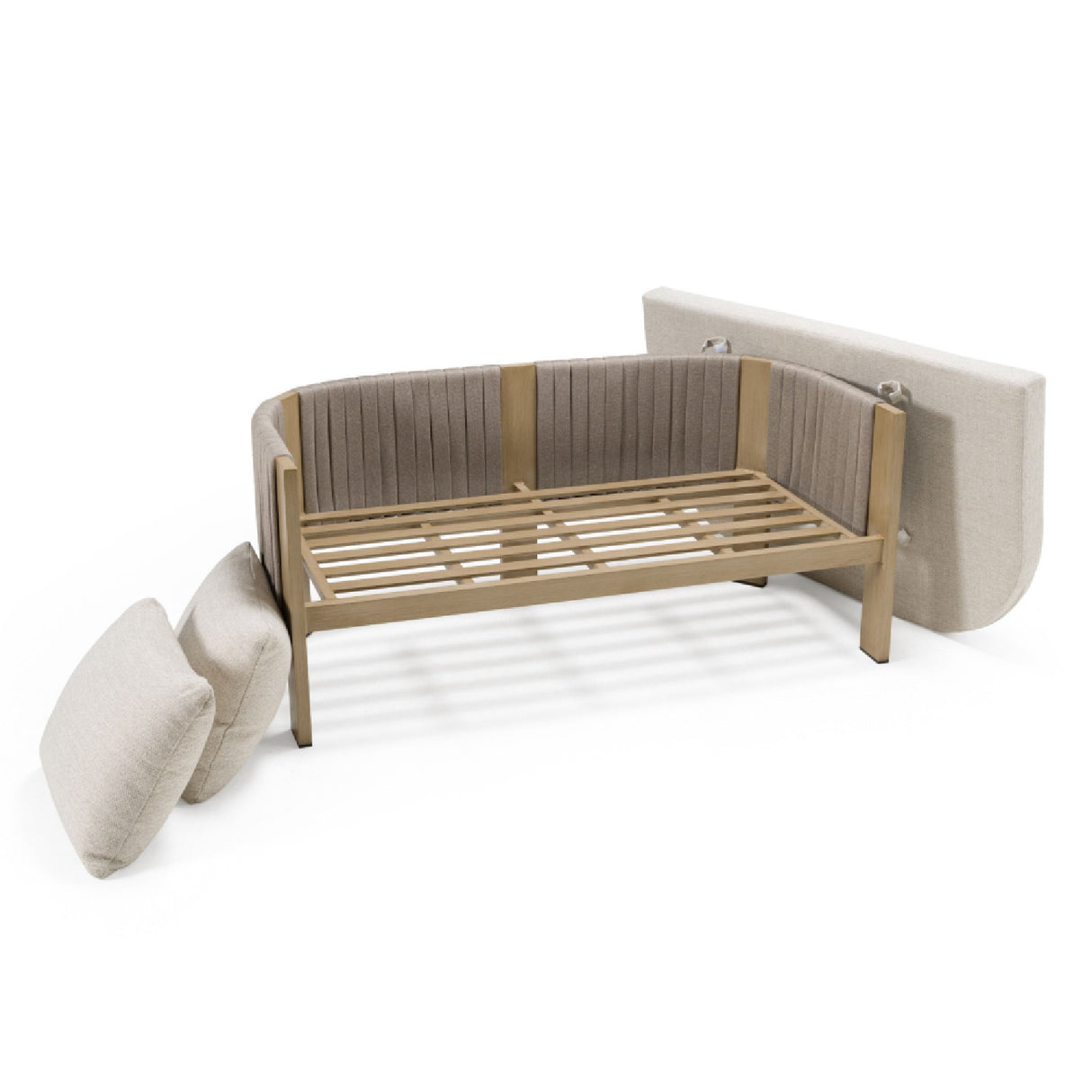   Outdoor Gray Rope Loveseat | Oroa.com