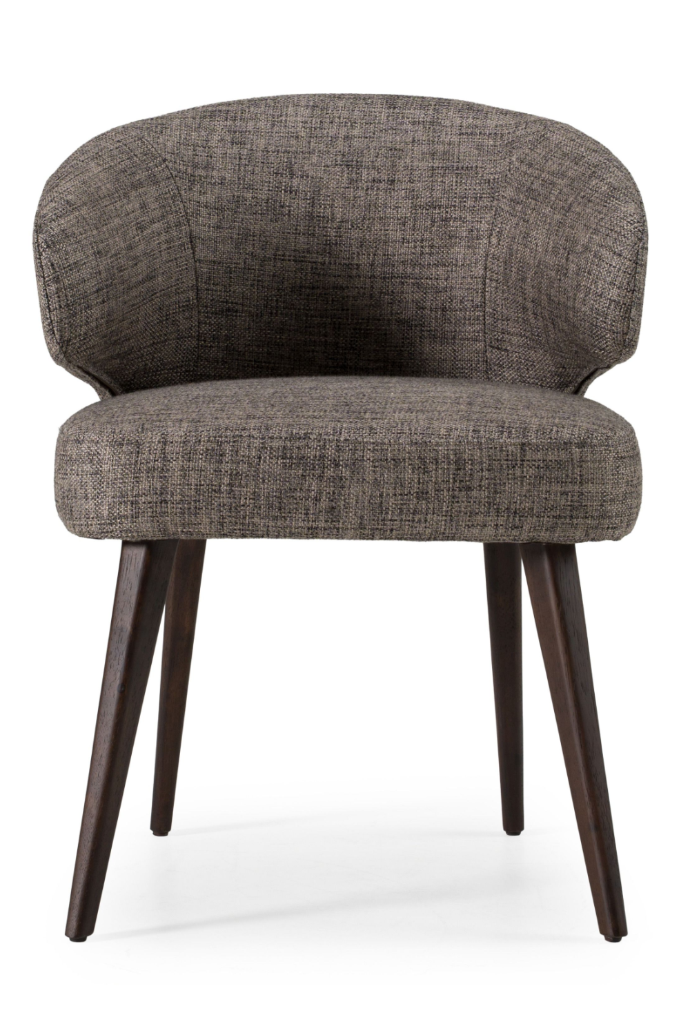  Gray Curved-Back Dining Chair | Oroa.com