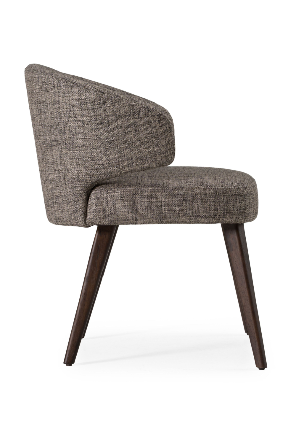   Gray Curved-Back Dining Chair | Oroa.com