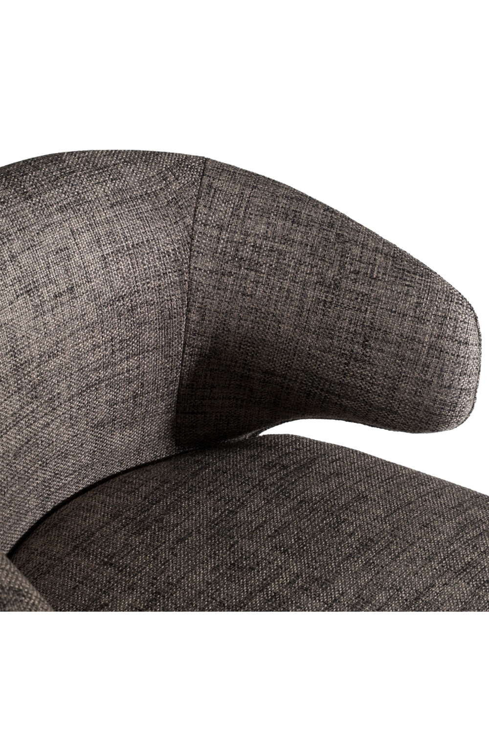   Gray Curved-Back Dining Chair | Oroa.com