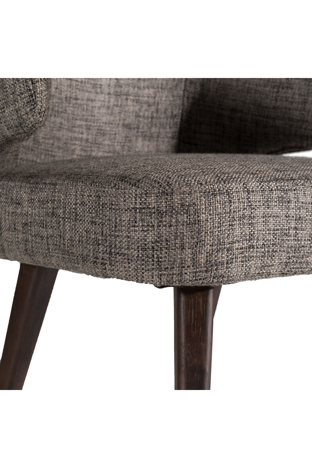  Gray Curved-Back Dining Chair | Oroa.com