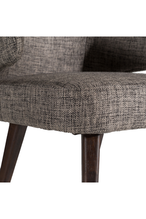   Gray Curved-Back Dining Chair | Oroa.com