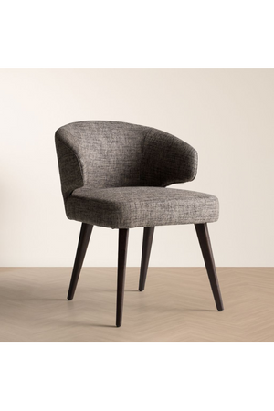   Gray Curved-Back Dining Chair | Oroa.com