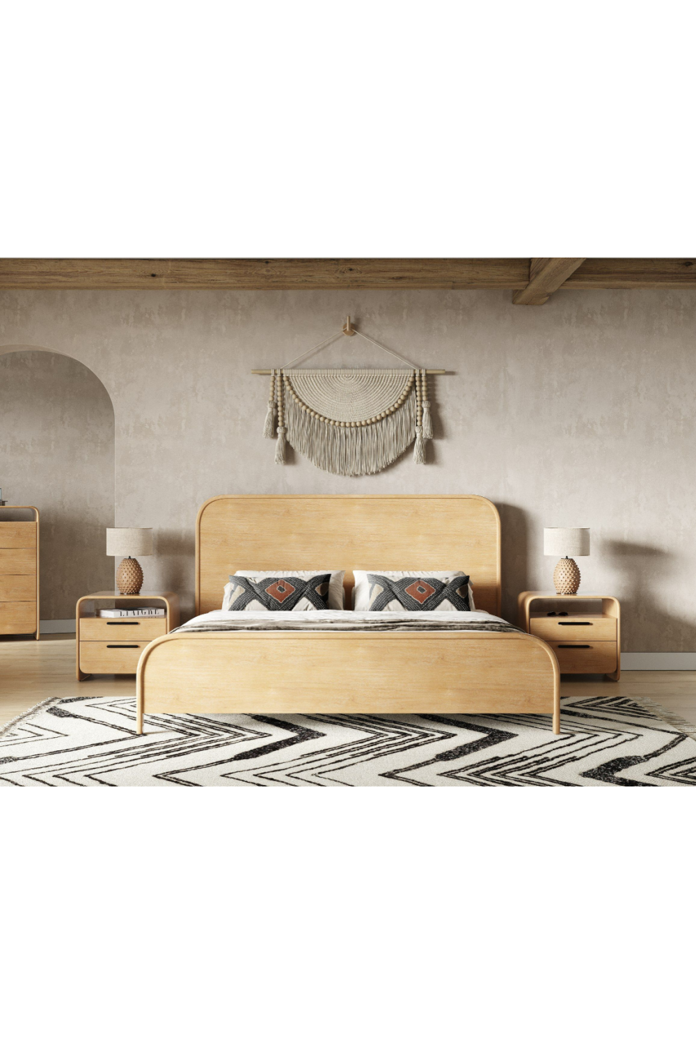   Natural Acacia Nightstand | Oroa.com