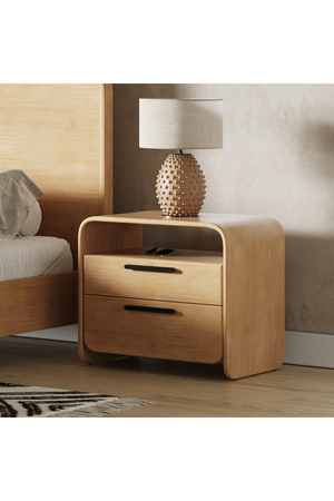   Natural Acacia Nightstand | Oroa.com