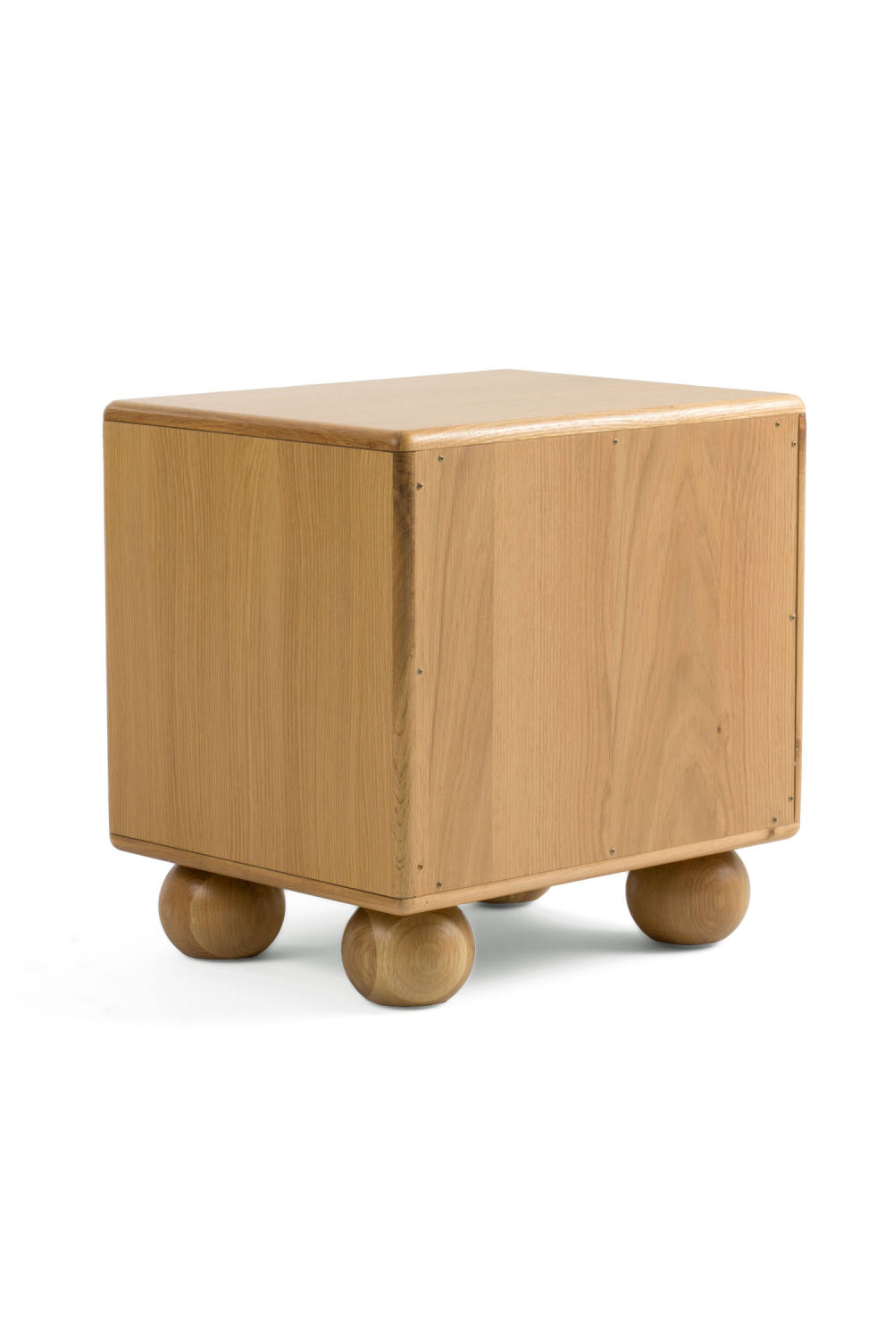   Fluted Oak 2-Drawer Nightstand | Oroa.com