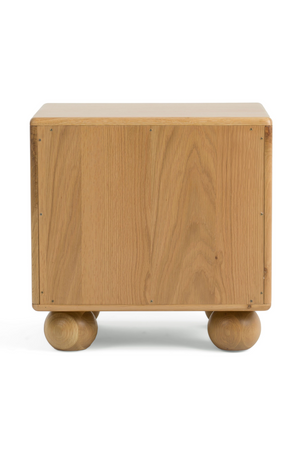   Fluted Oak 2-Drawer Nightstand | Oroa.com