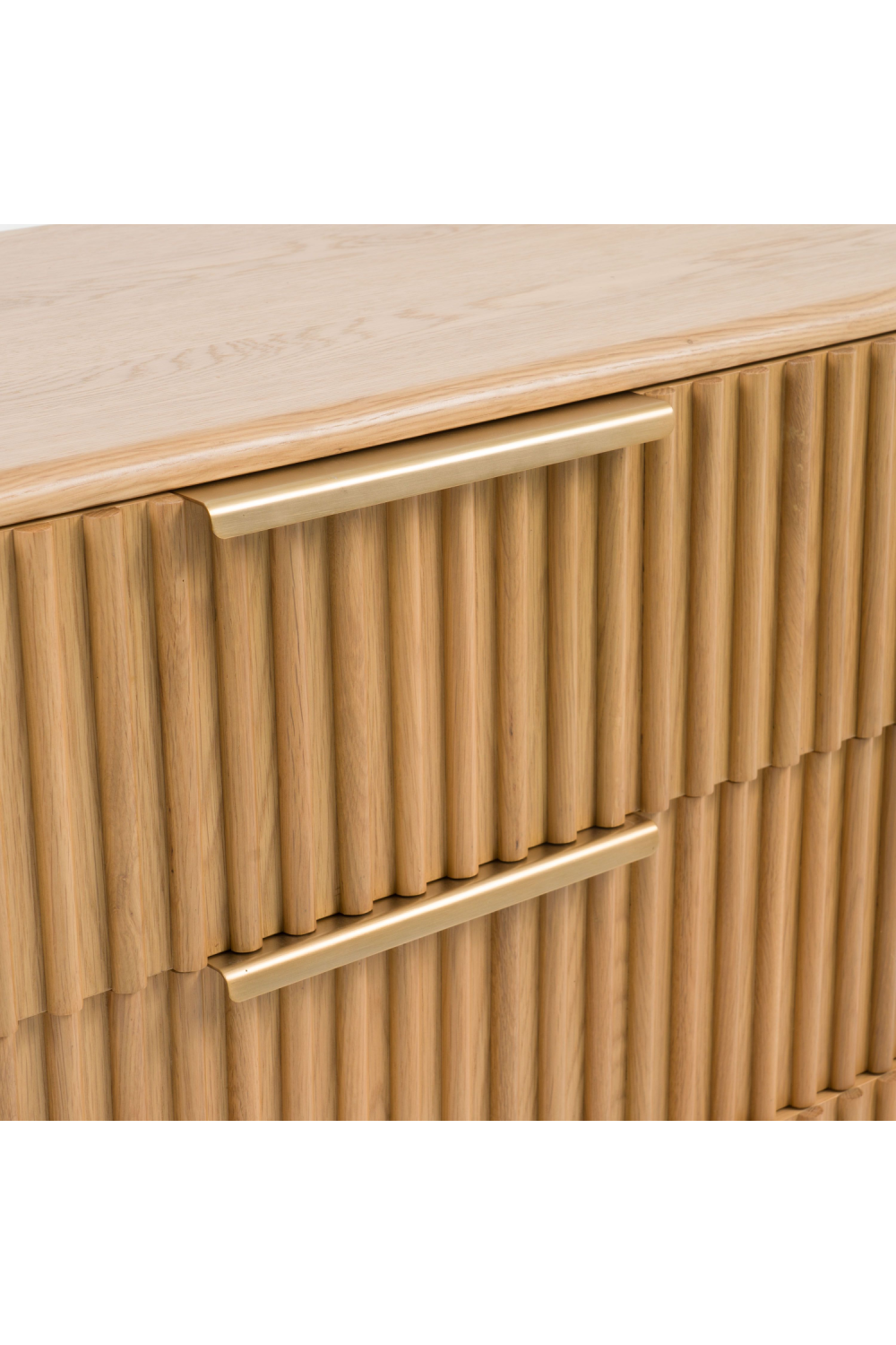   Fluted Oak 6-Drawer Dresser | Oroa.com