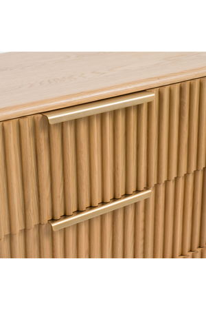   Fluted Oak 6-Drawer Dresser | Oroa.com