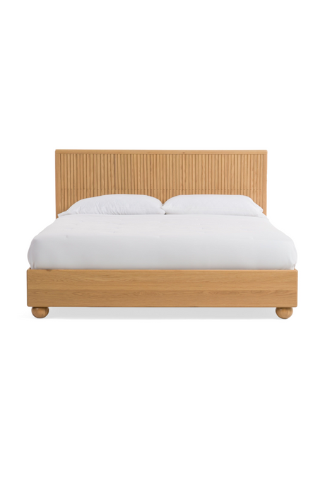  Fluted Oak Bed | Oroa.com