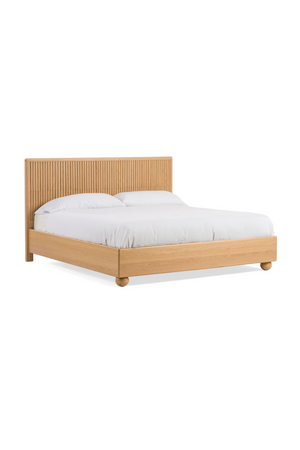   Fluted Oak Bed | Oroa.com