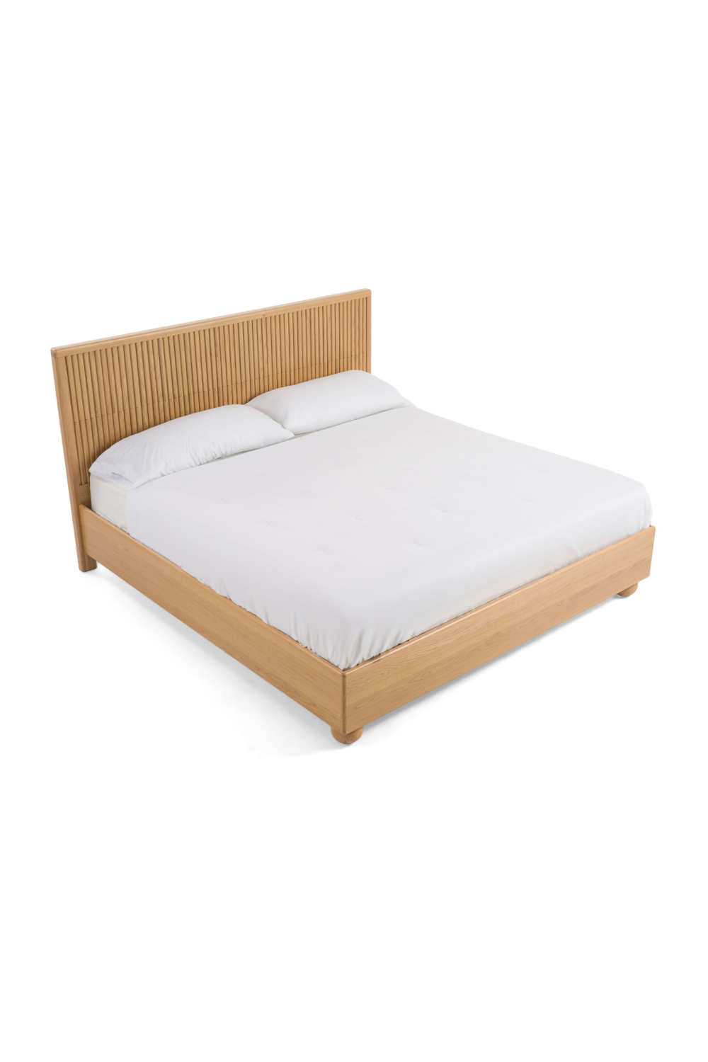   Fluted Oak Bed | Oroa.com