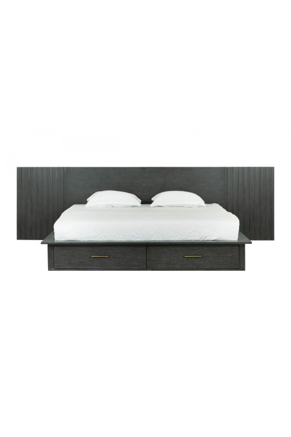   Dark Gray 2-Drawer Bed | Oroa.com