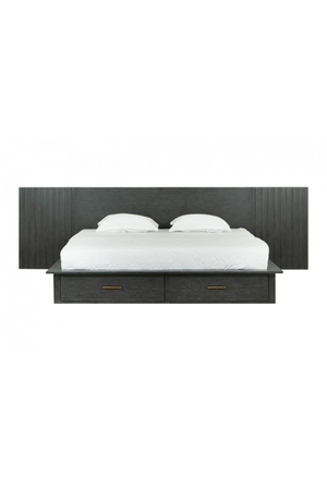  Dark Gray 2-Drawer Bed | Oroa.com