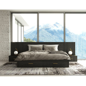   Dark Gray 2-Drawer Bed | Oroa.com