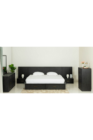   Dark Gray 2-Drawer Bed | Oroa.com