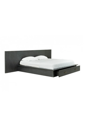   Dark Gray 2-Drawer Bed | Oroa.com