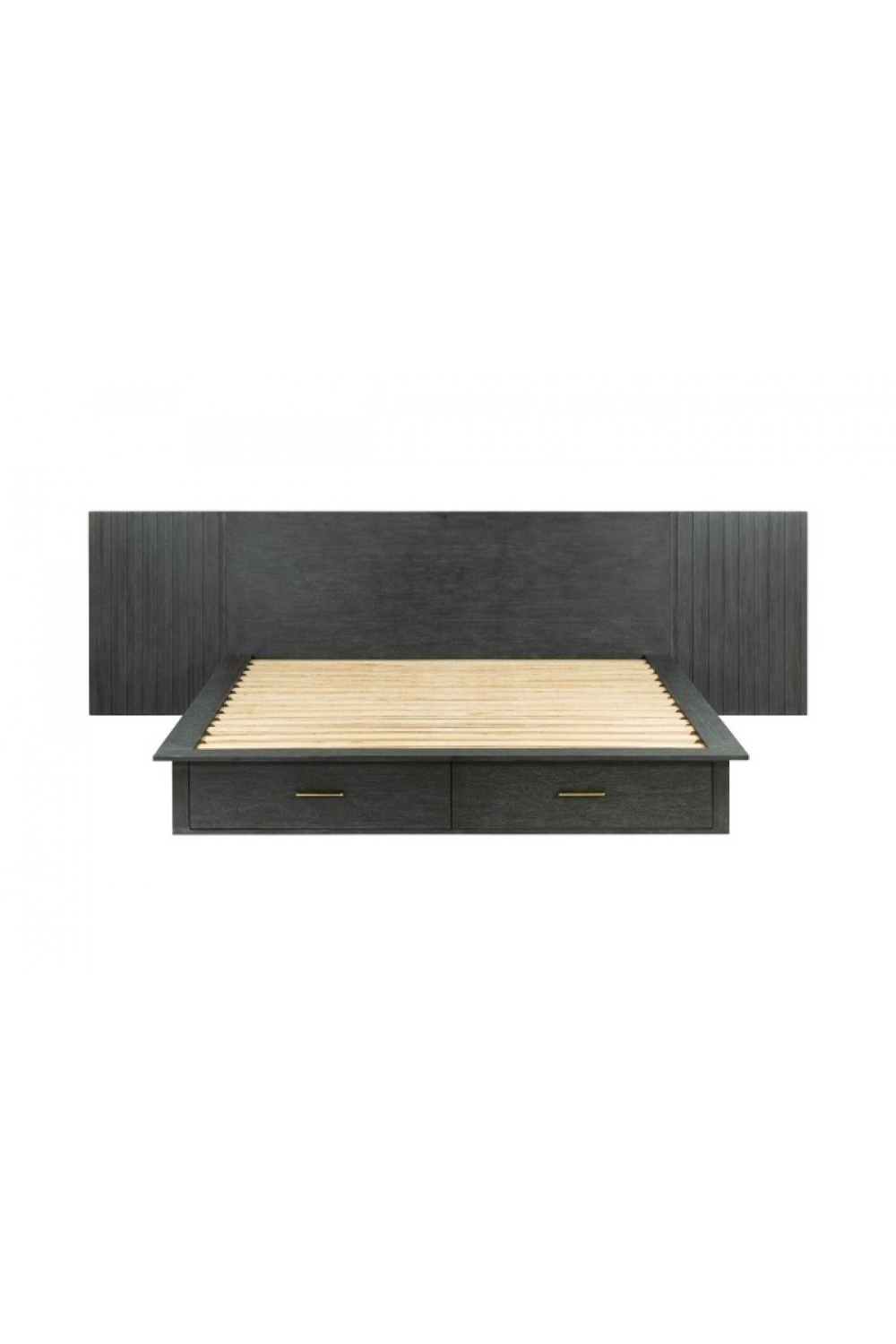   Dark Gray 2-Drawer Bed | Oroa.com