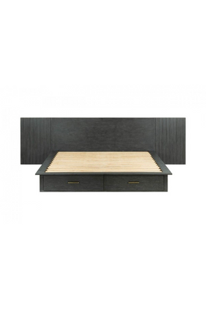  Dark Gray 2-Drawer Bed | Oroa.com