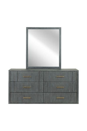  Dark Gray Acacia 6-Drawer Dresser | Oroa.com