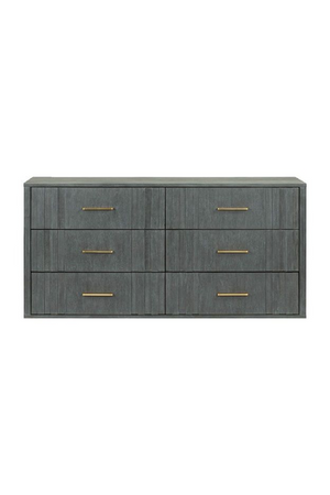   Dark Gray Acacia 6-Drawer Dresser | Oroa.com