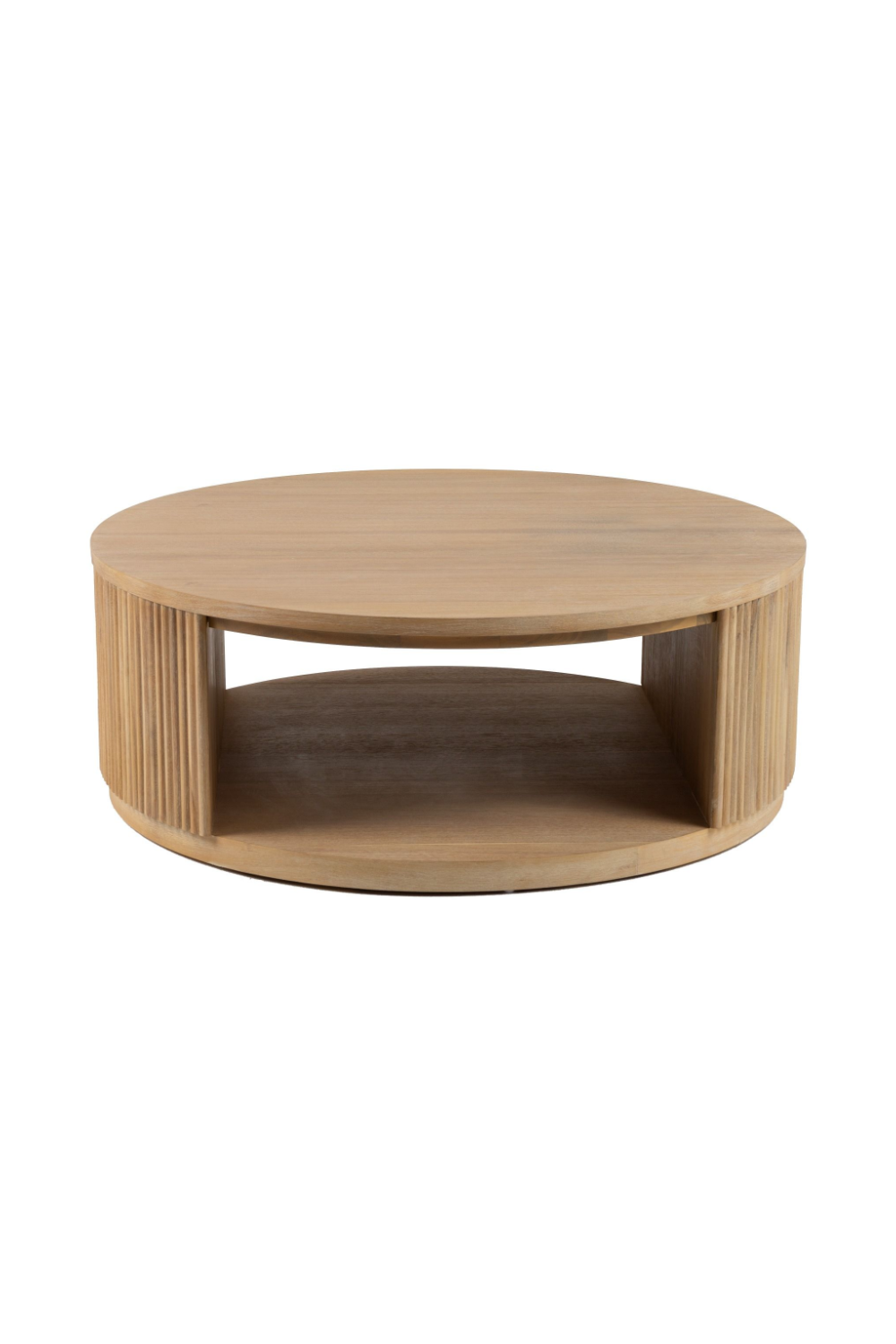   Natural Acacia Round Coffee Table | Oroa.com