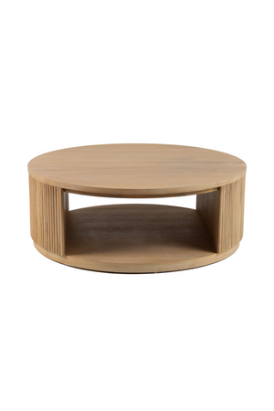   Natural Acacia Round Coffee Table | Oroa.com