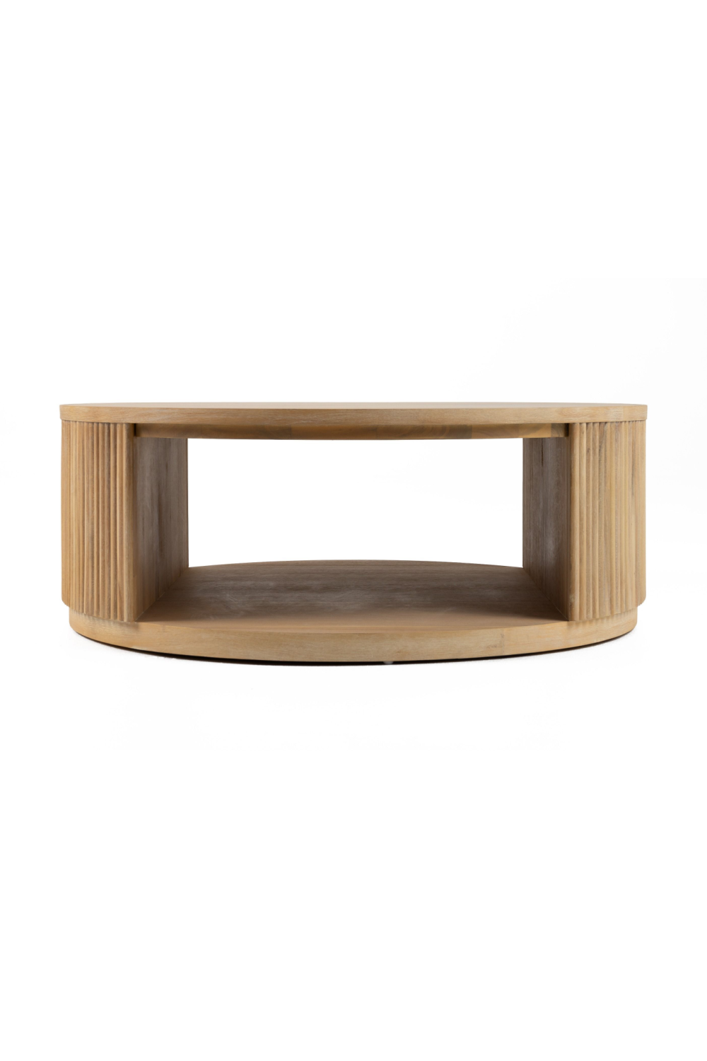   Natural Acacia Round Coffee Table | Oroa.com